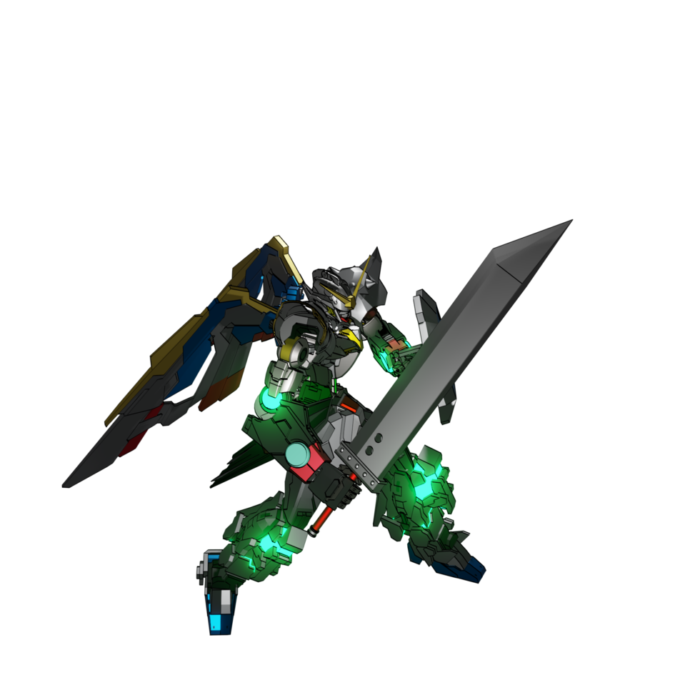 Mecha-Angriffspose png