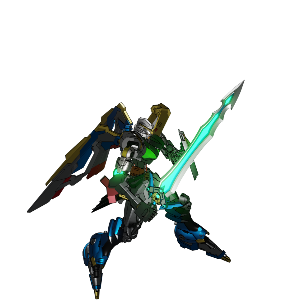 Mecha-Angriffspose png