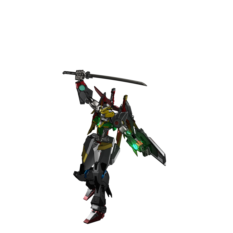 Mecha-Angriffspose png