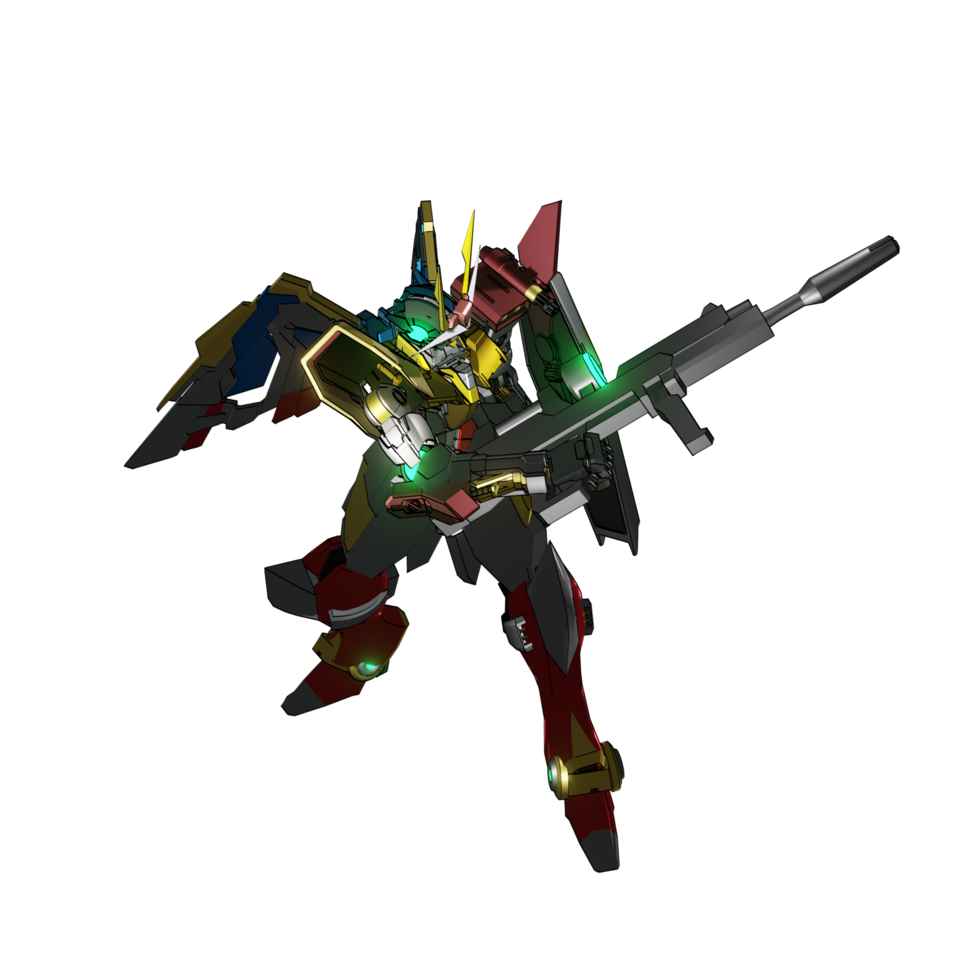 mecha redo till ge sig på png