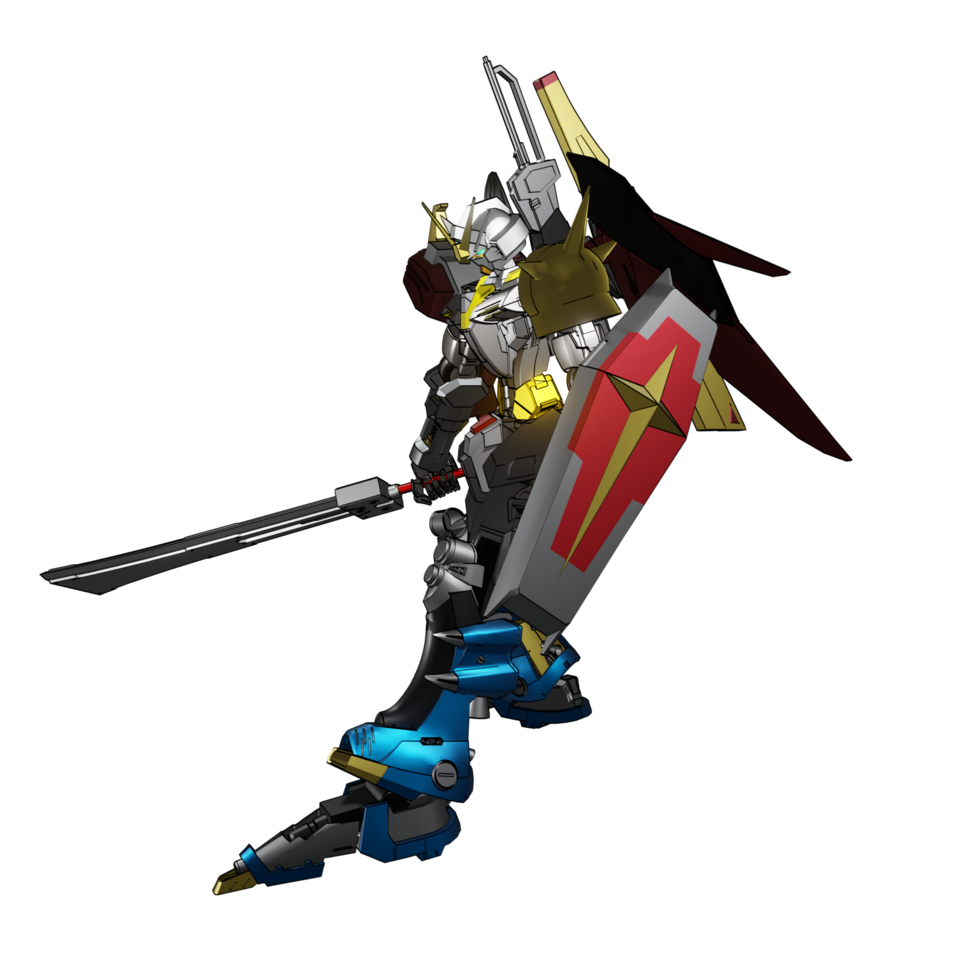 pose de ataque mecha png