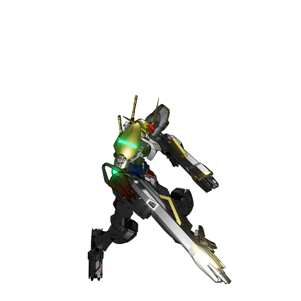 Mecha attack pose png