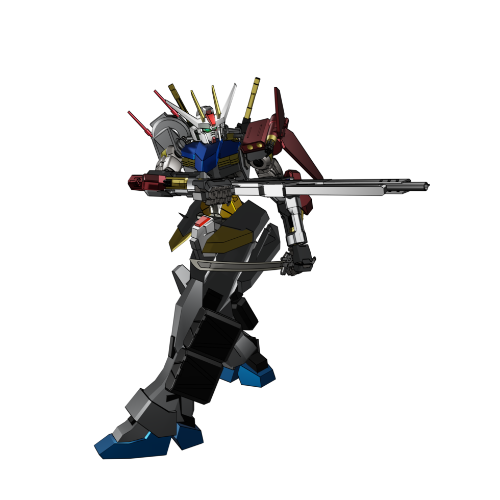 mecha redo till ge sig på png