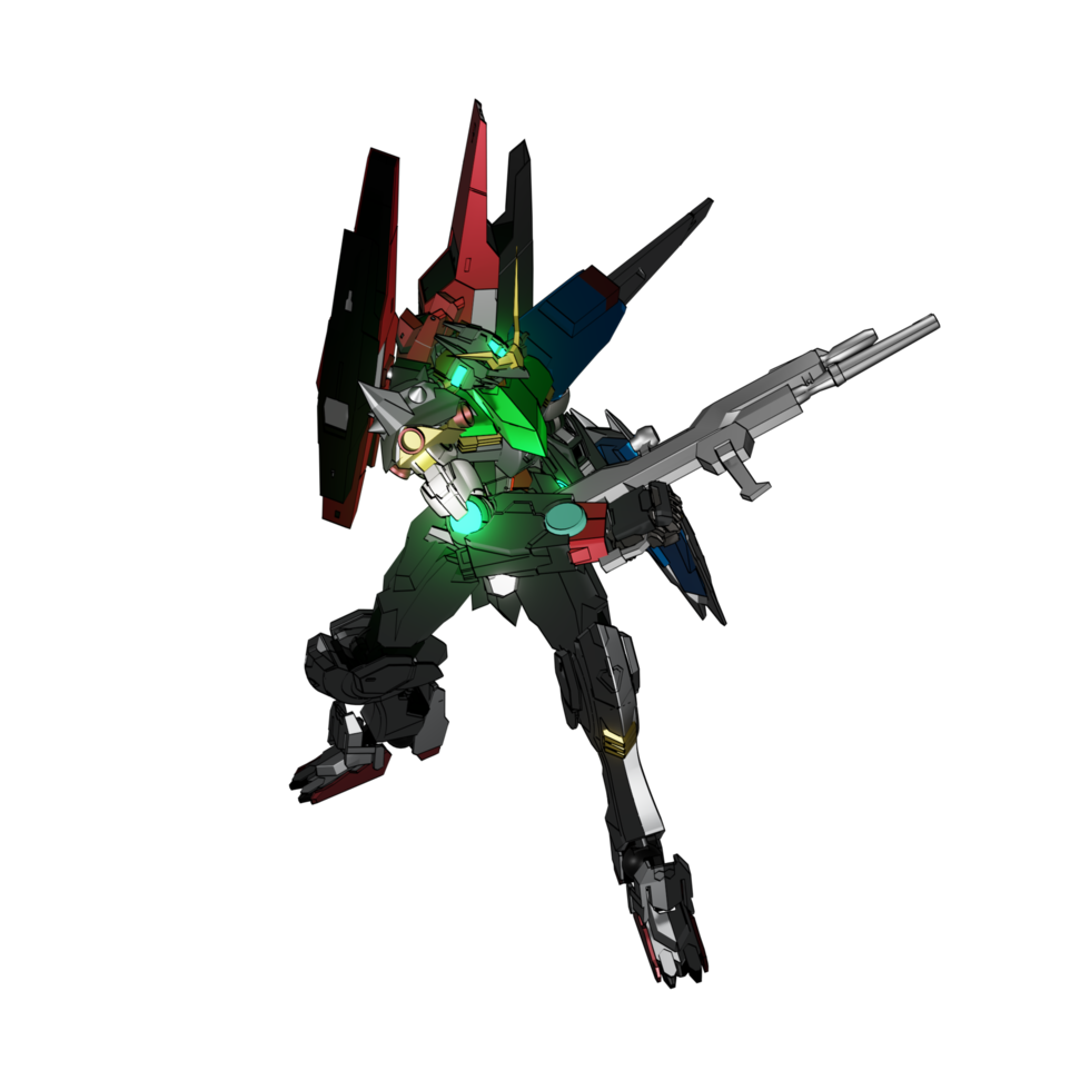 Mecha attack pose png