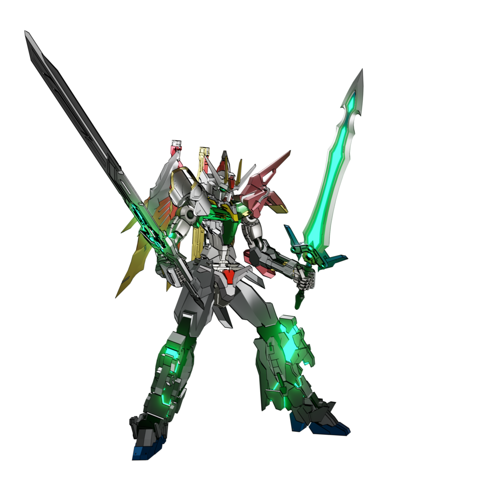 Mecha attack pose png