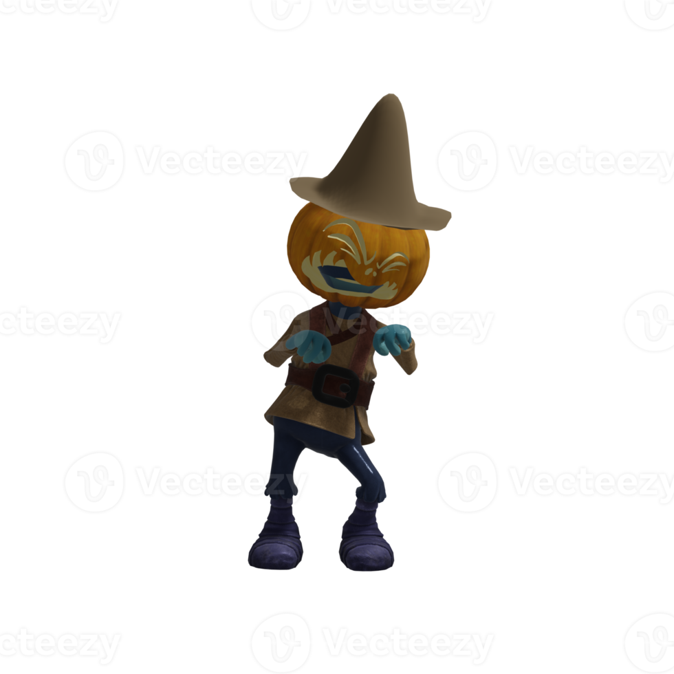 Pumpkin monster superstar Halloween png