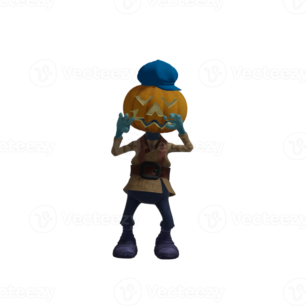 Pumpkin monsters dancing png