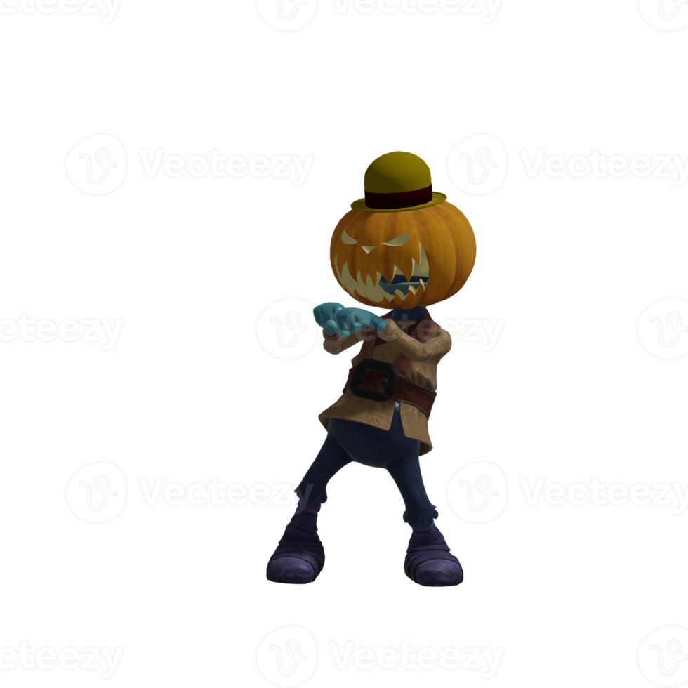 Pumpkin monsters dancing png