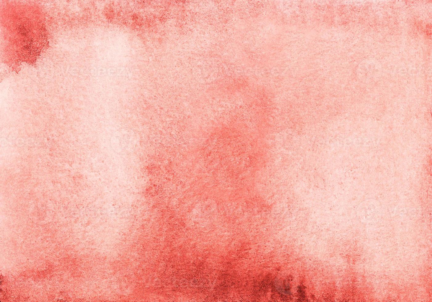 Watercolor old red background texture. Stains on paper. photo
