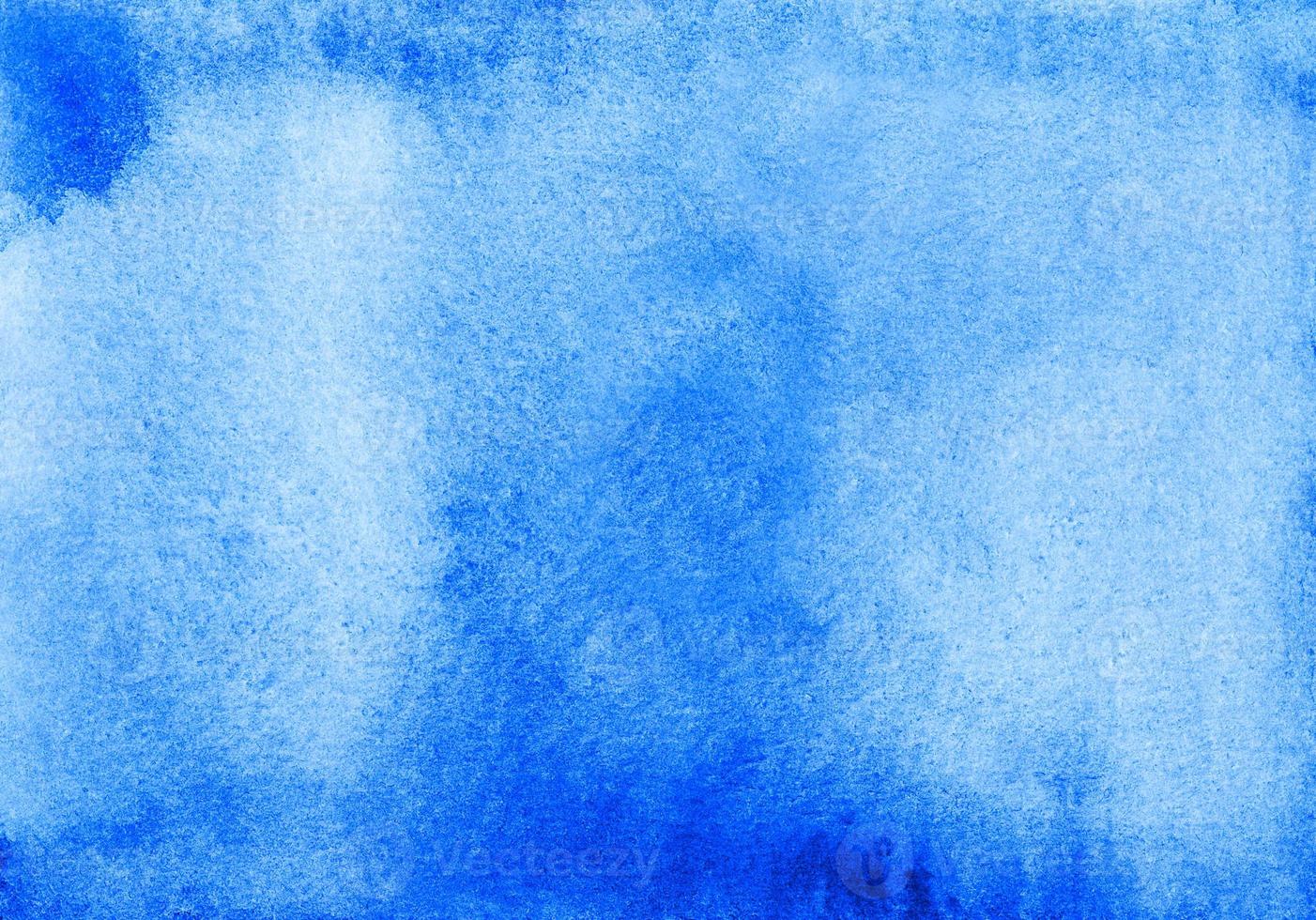 Blue dirty watercolor background texture. photo