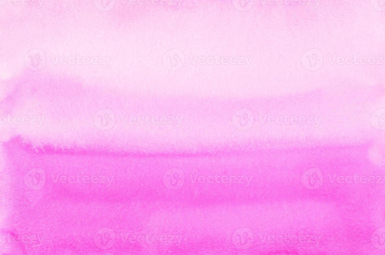 Watercolor light pink ombre background texture. Aquarelle abstract bright fuchsia gradient backdrop. Horizontal trendy template. photo