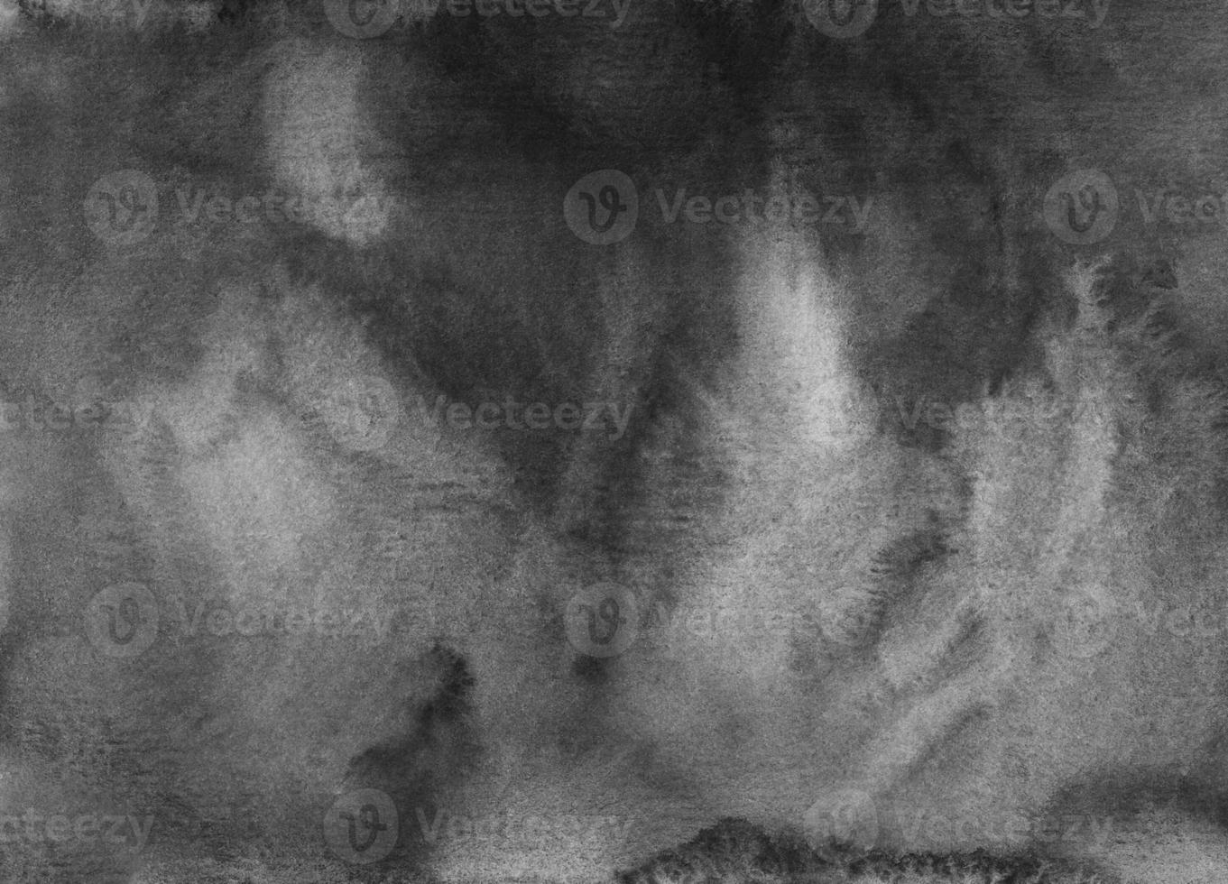 Watercolor black and gray background texture. Aquarelle abstract old monochrome dark charcoal overlay. photo
