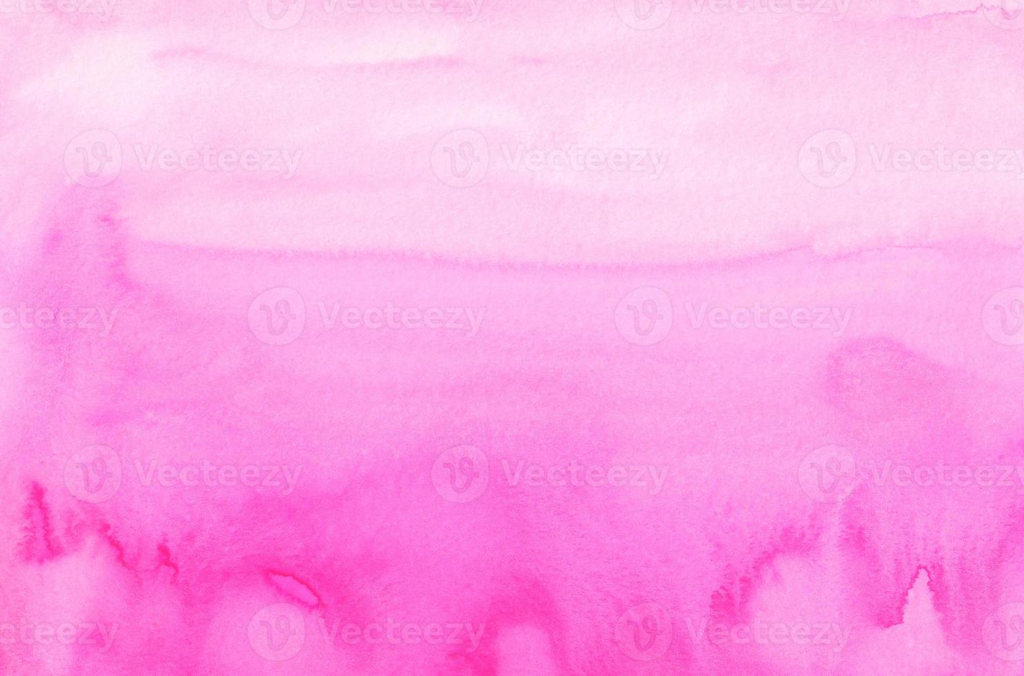 Watercolor light pink gradient background texture. Watercolour abstract bright pink liquid backdrop. photo