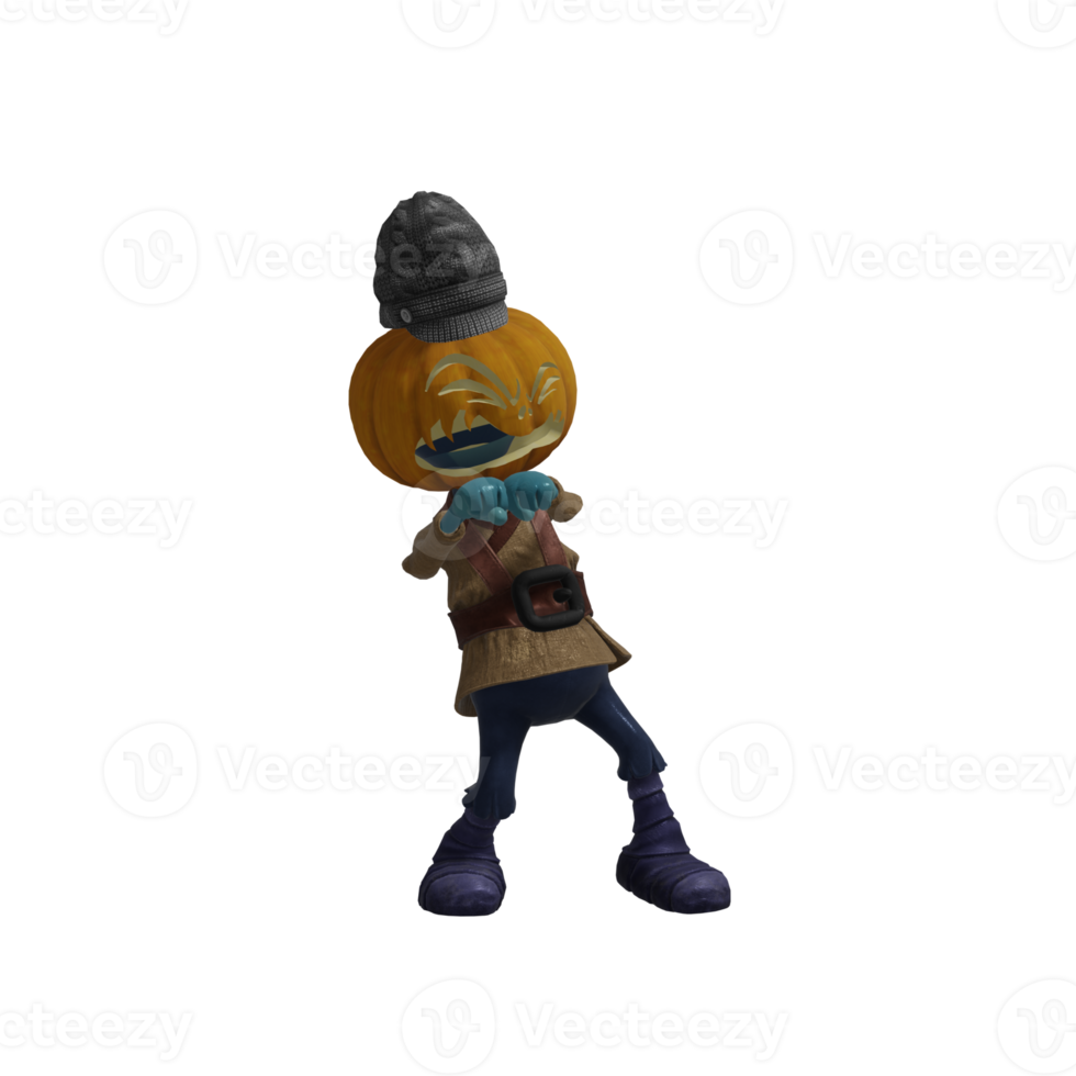 Pumpkin monsters dancing png