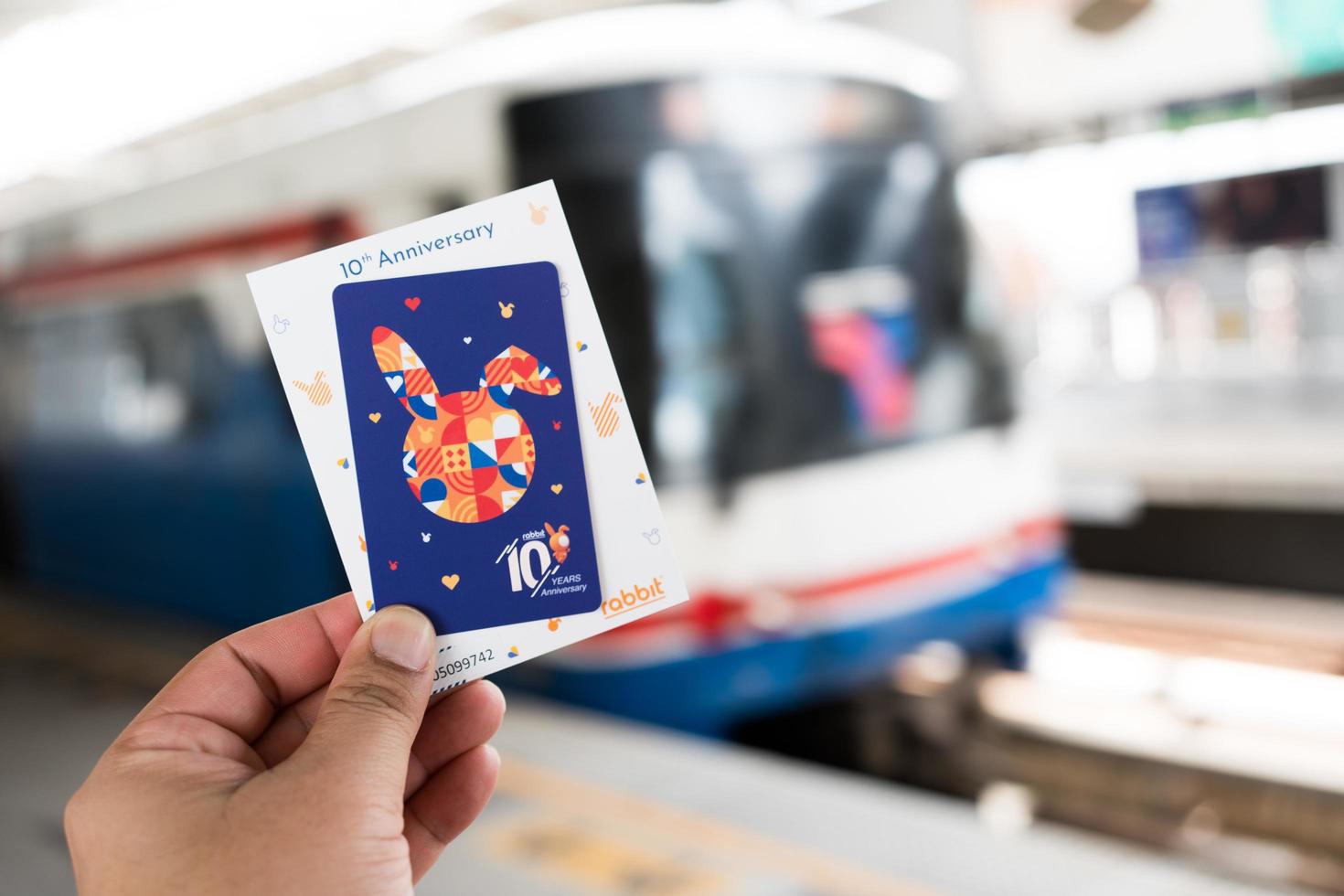 Bangkok Thailand October 1 2022 Rabbit Card For Bts Ticket Special Bangkok Thailand October 1 2022 Rabbit Card For Bts Ticket Special