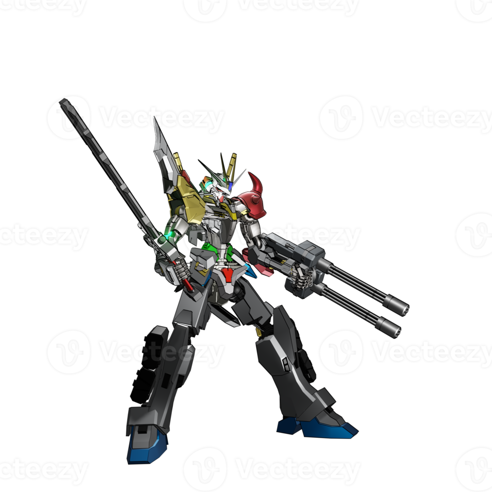 mecha listo para atacar png