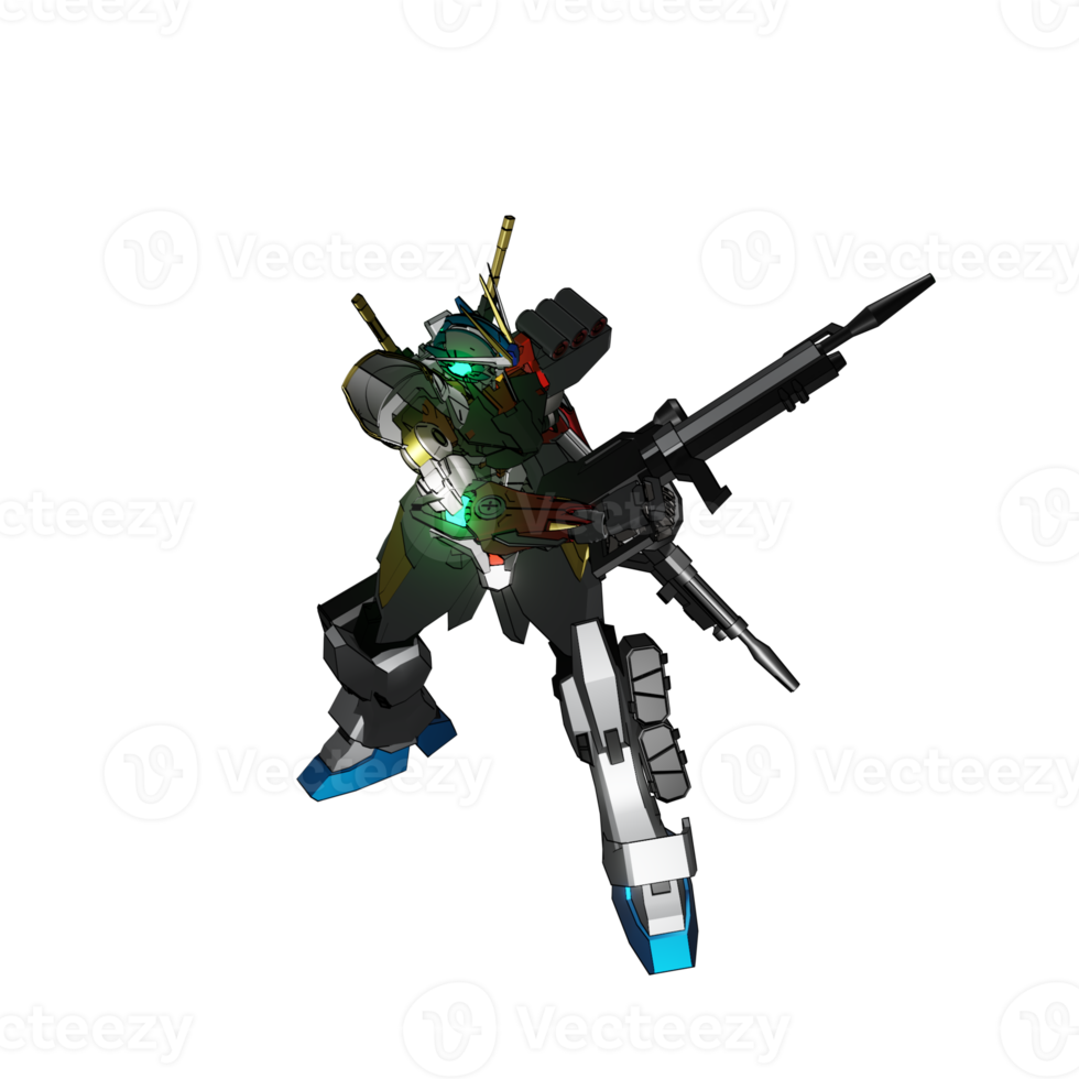 mecha listo para atacar png