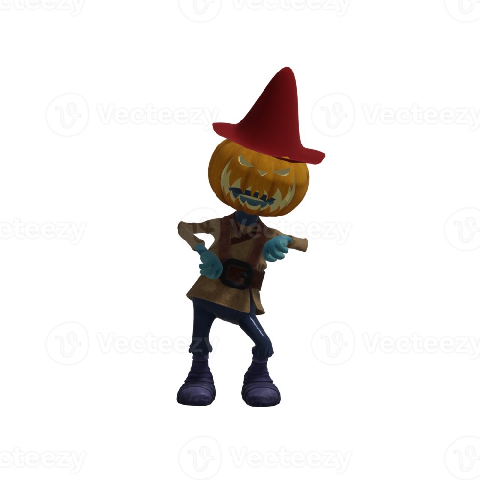 Pumpkin monsters dancing png