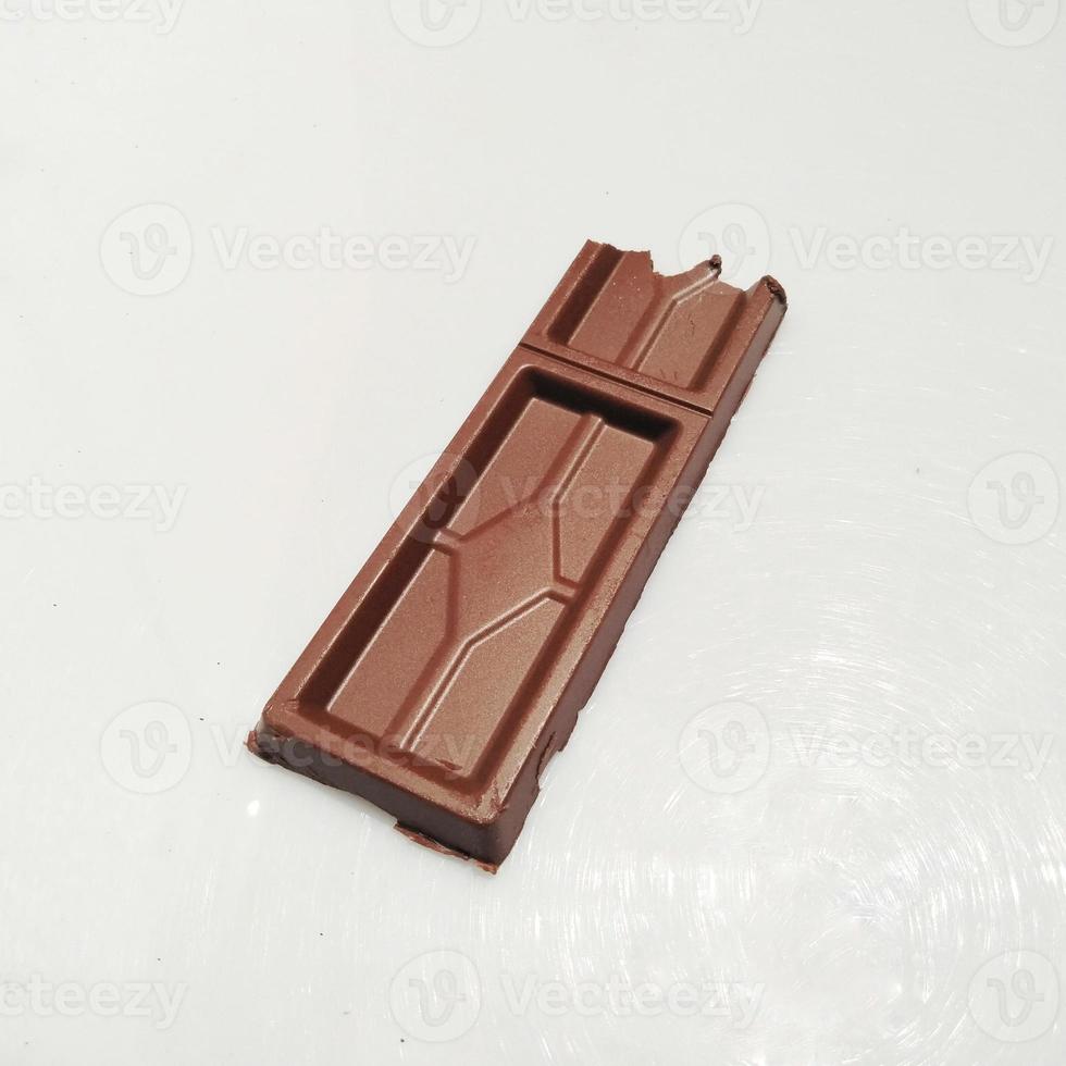 chocolate bar isolated on white background photo