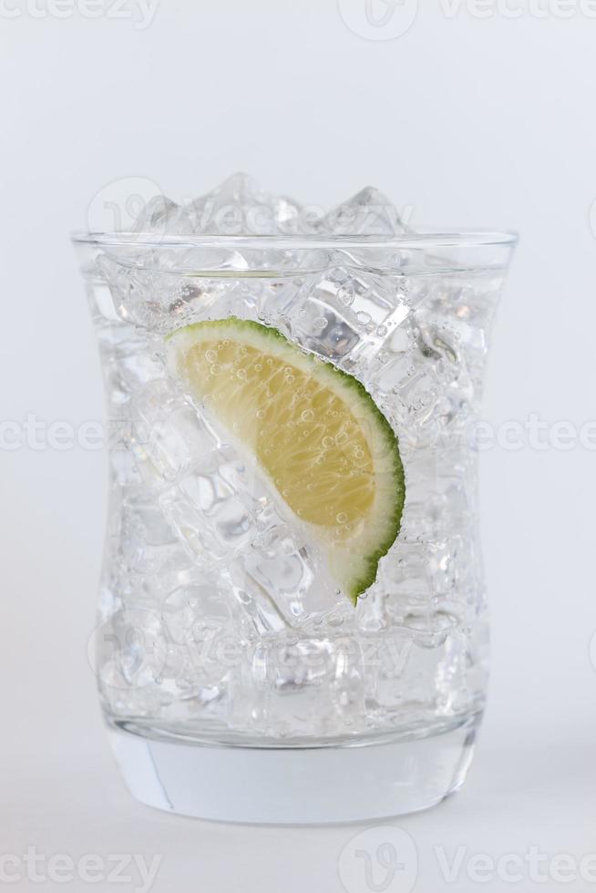 Lime Wedge in Sparkling Water photo