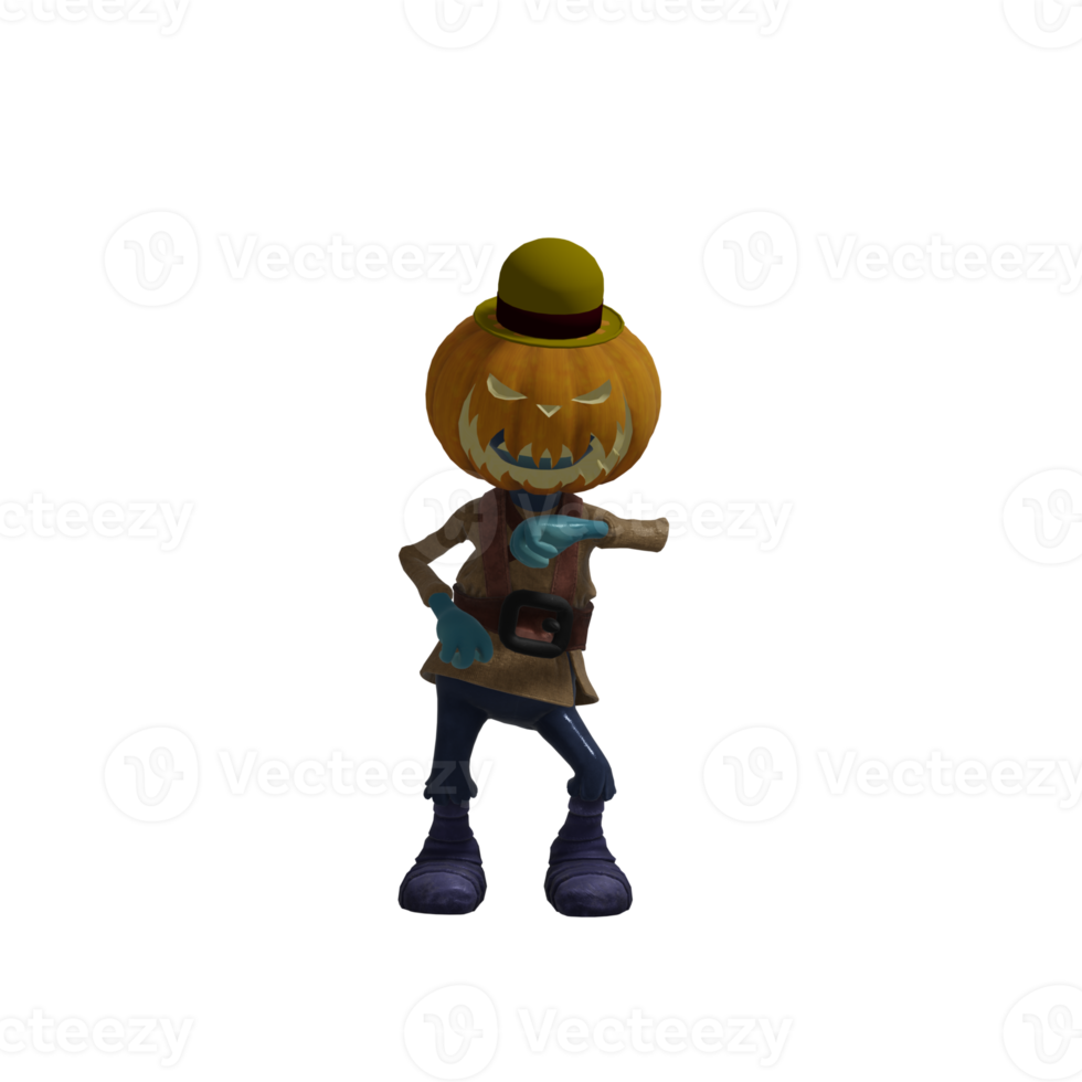 Pumpkin monsters dancing png