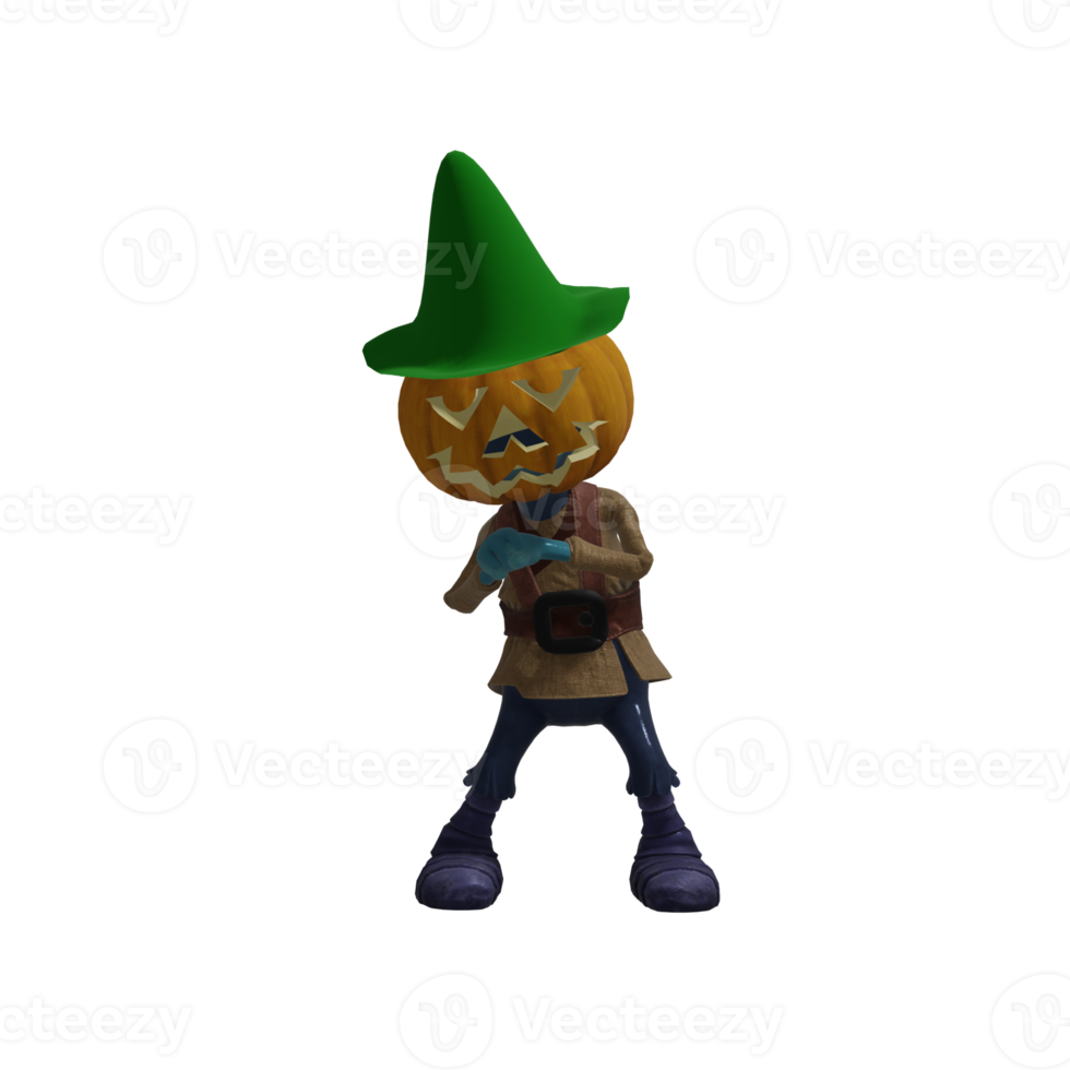 zucca mostro posa Halloween png