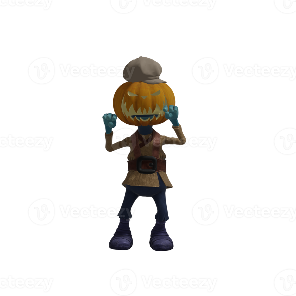 zucca mostro posa Halloween png