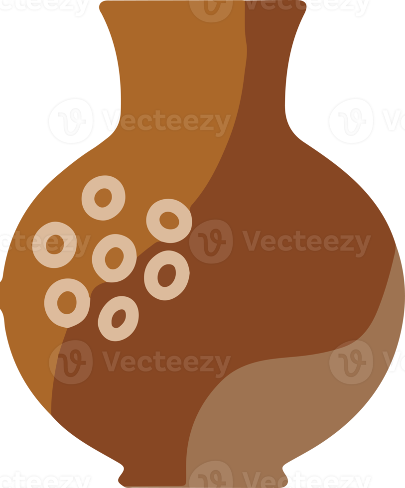 kommen of vazen oude aardewerk illustratie png