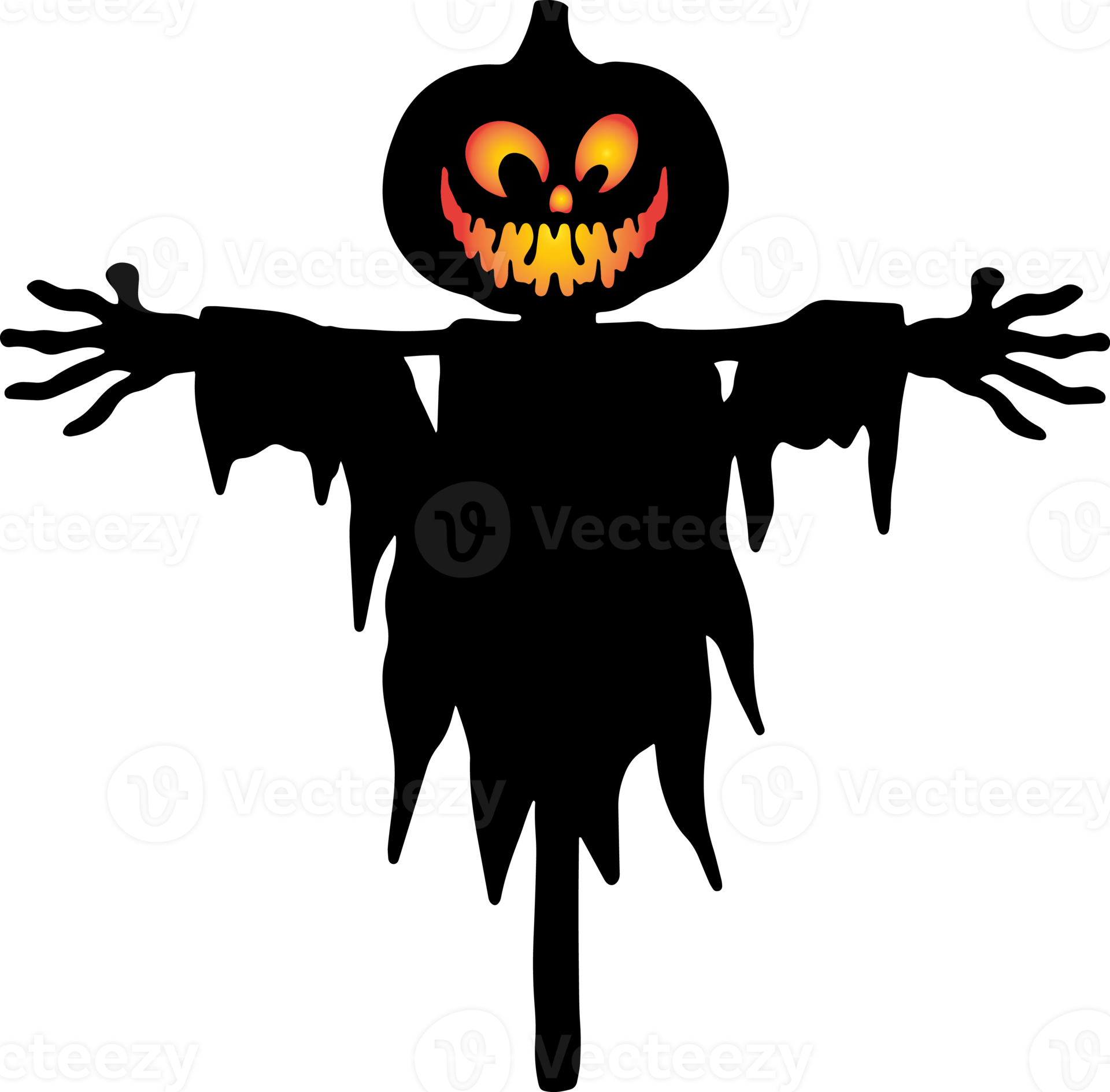 Scarecrow Halloween Silhouette 12521003 PNG