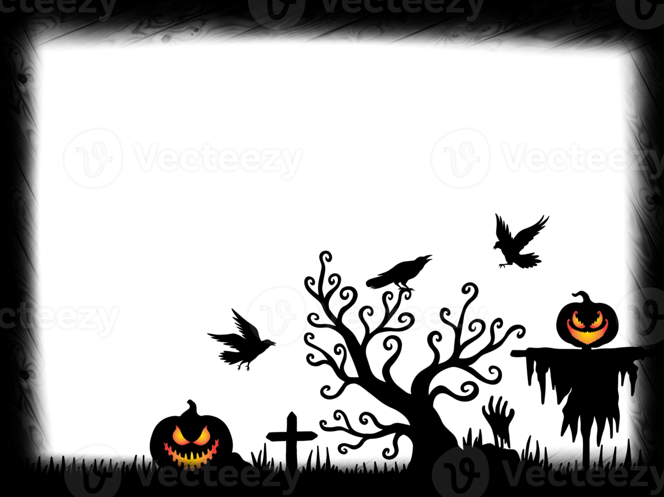 Halloween Silhouette Background 12521047 PNG