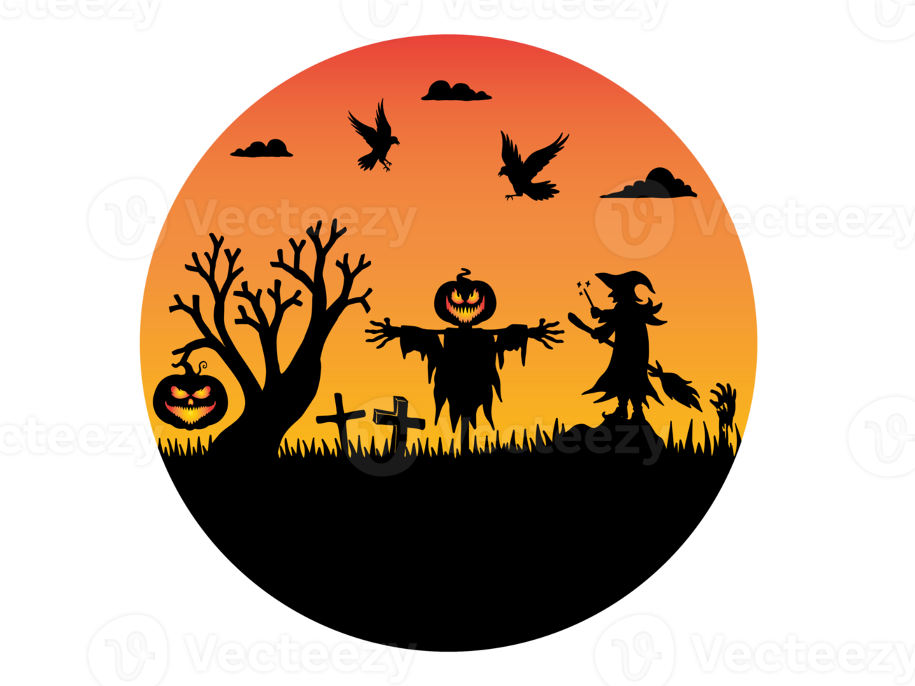 Halloween Silhouette Background png