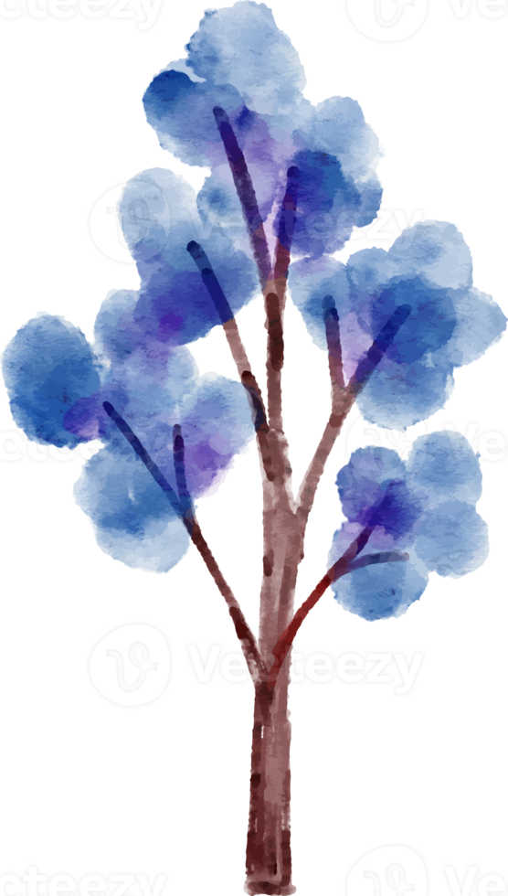 Tree element Watercolor png