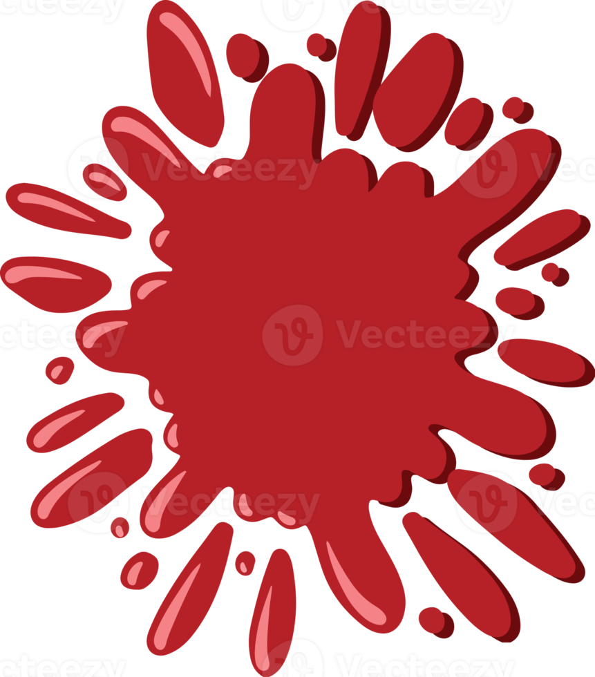 illustration d'éclaboussures de plaie de sang png