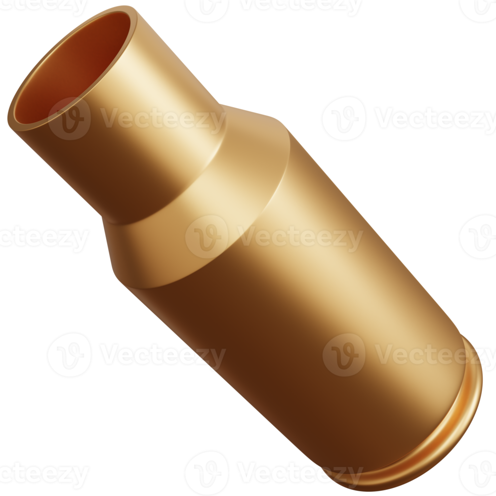 3d rendering gun bullets isolated png