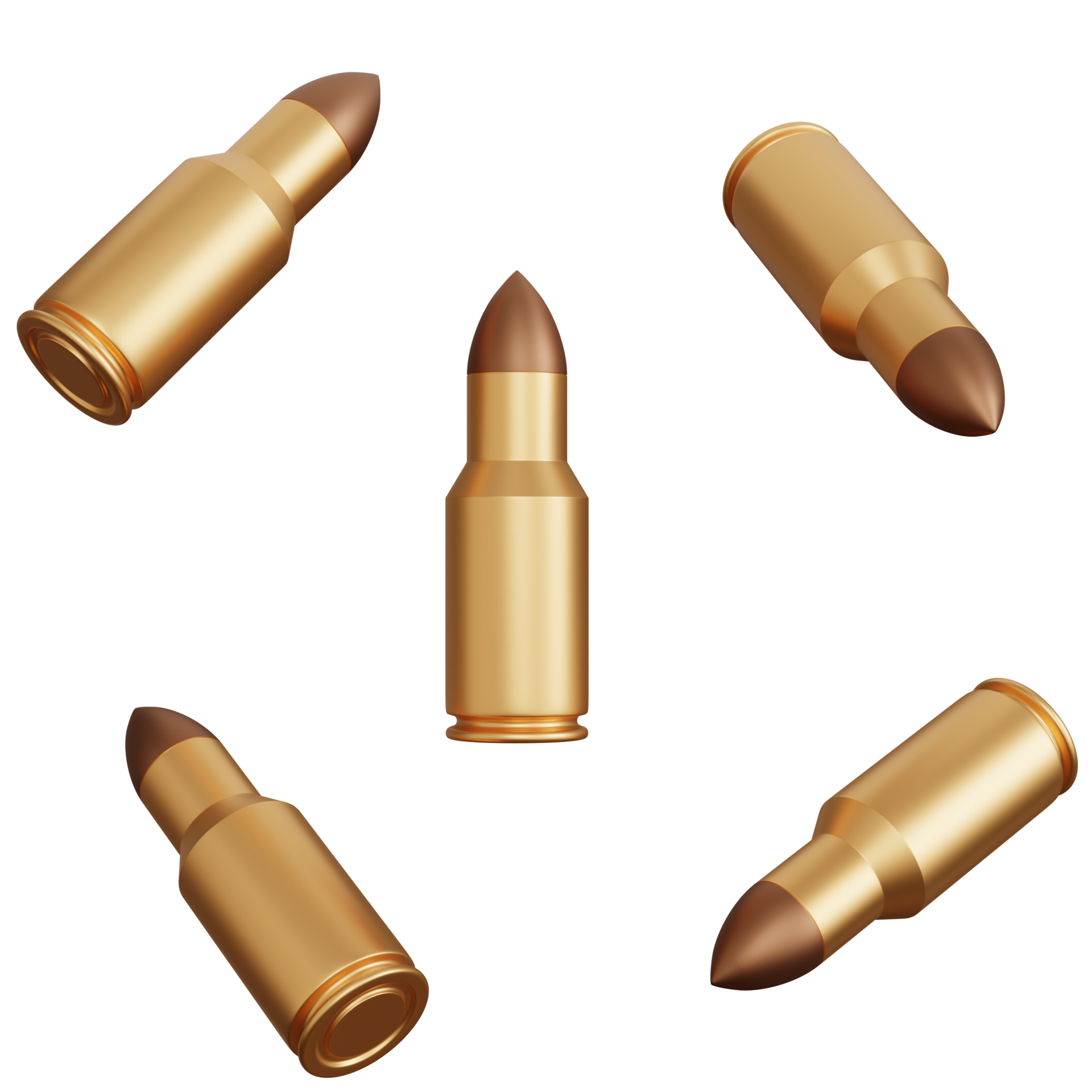 Free 3d rendering flying gun bullets isolated 12521645 PNG with Transparent  Background