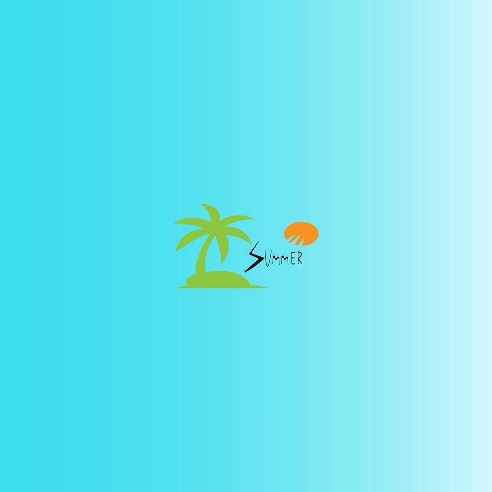 coconut tree icon image illustration vector design beach scenery symbol