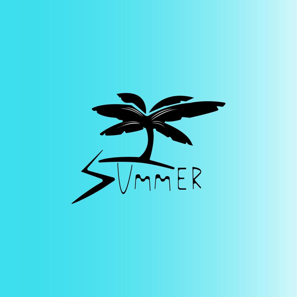 coconut tree icon image illustration vector design beach scenery symbol