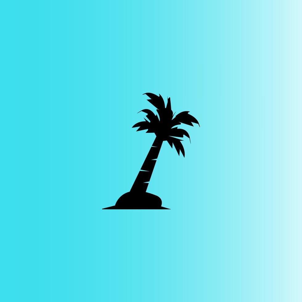 coconut tree icon image illustration vector design beach scenery symbol