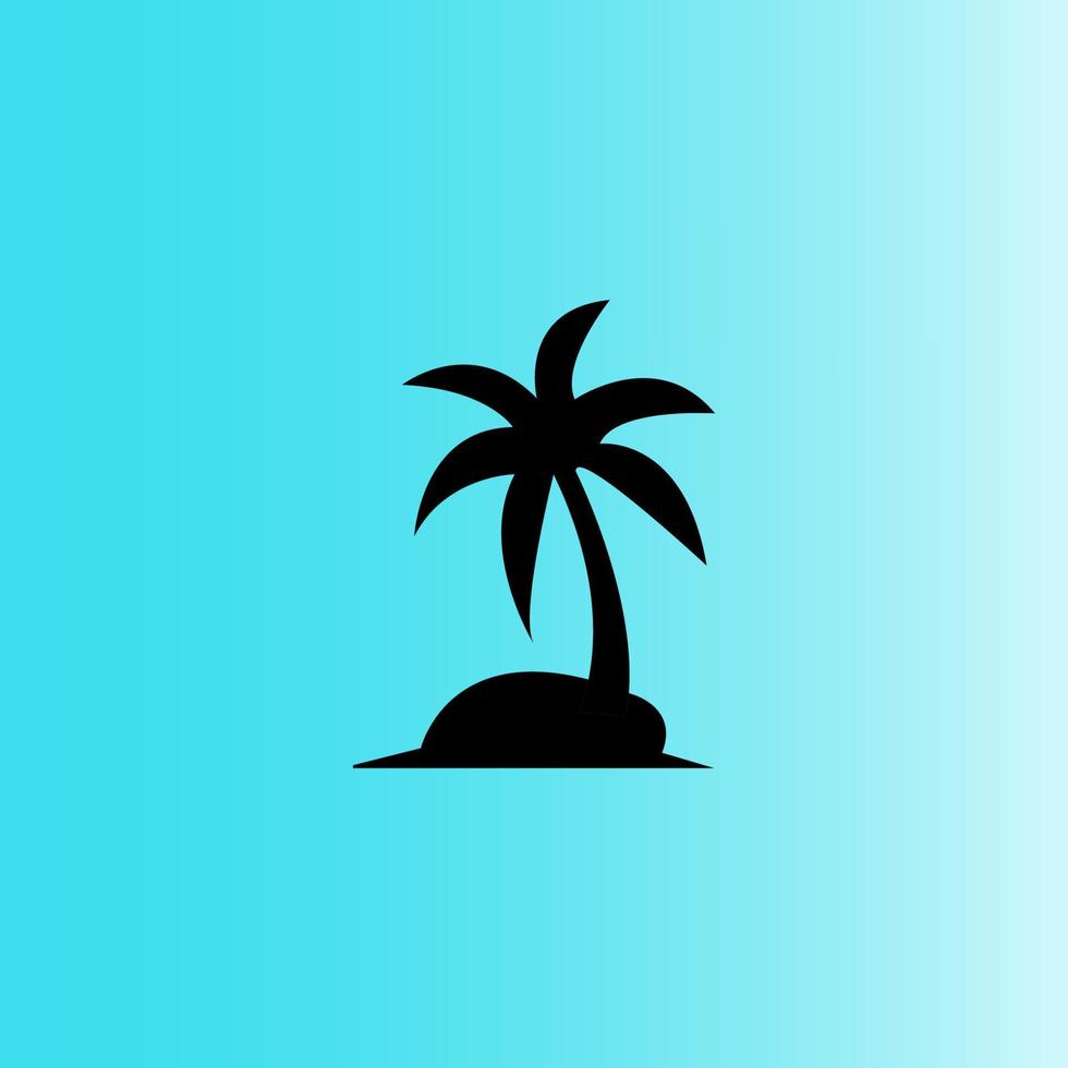 coconut tree icon image illustration vector design beach scenery symbol