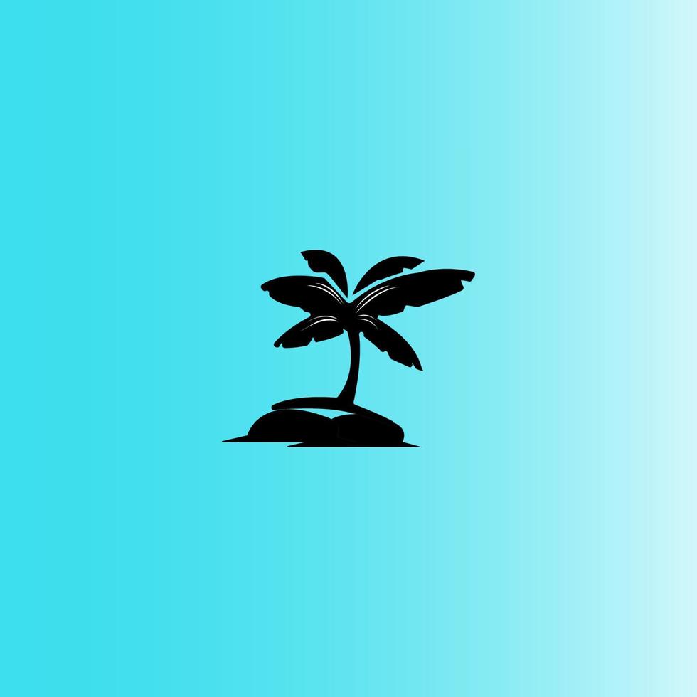 coconut tree icon image illustration vector design beach scenery symbol