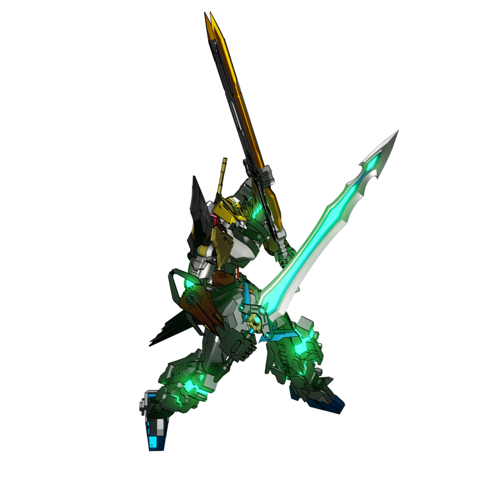 Mecha attack pose png