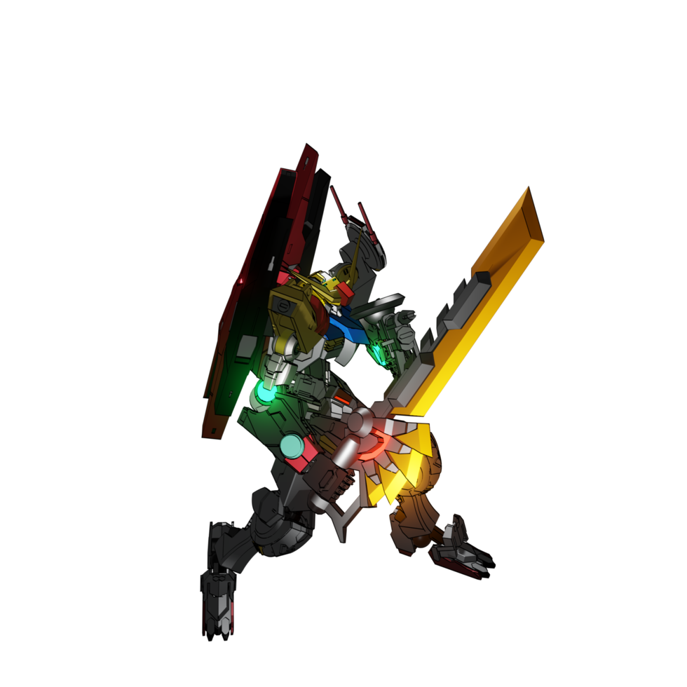 mecha listo para atacar png