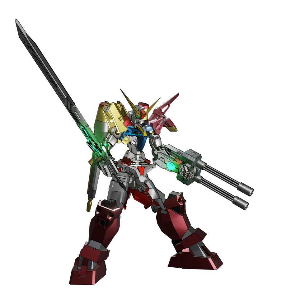 Mecha-Angriffspose png