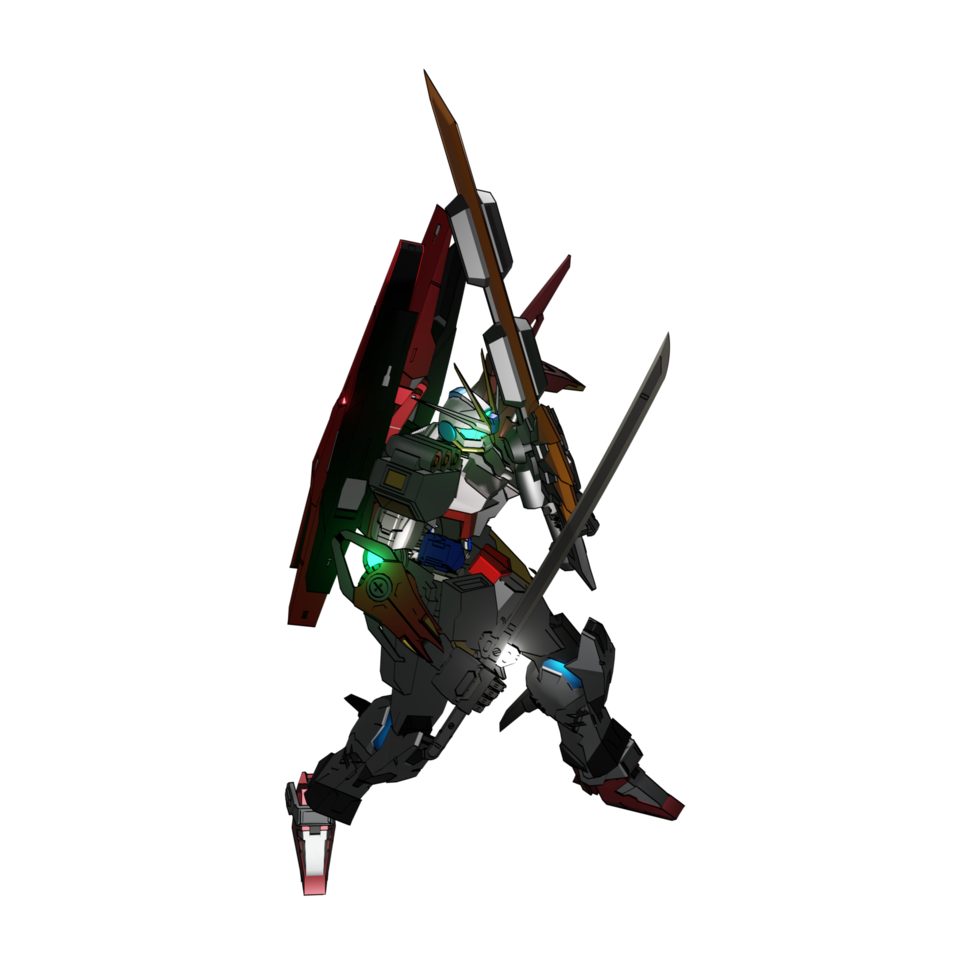 Mecha attack pose png