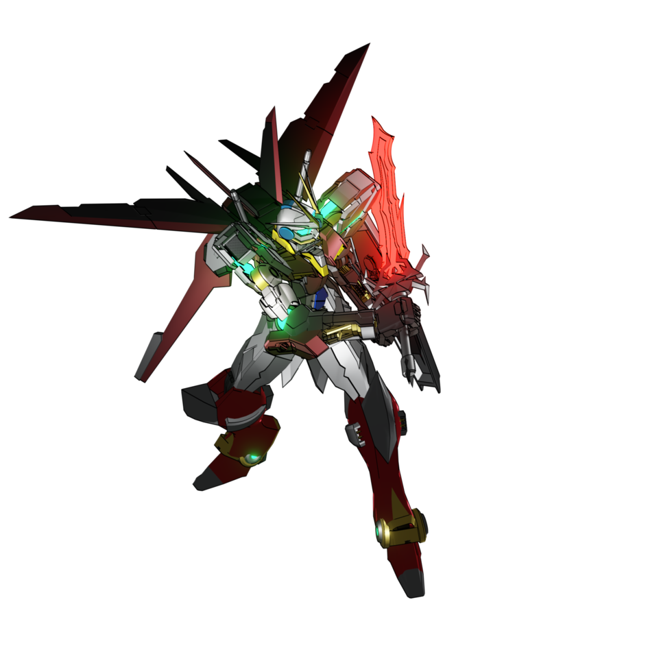 mecha redo till ge sig på png