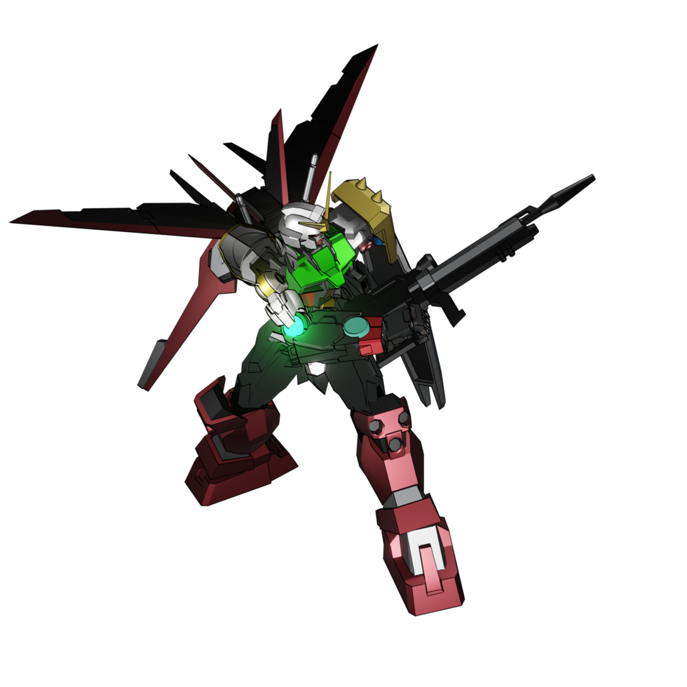 Mecha attack pose png