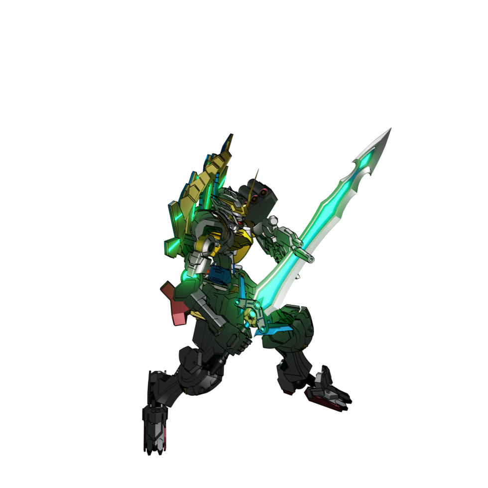 Mecha zum Angriff bereit png