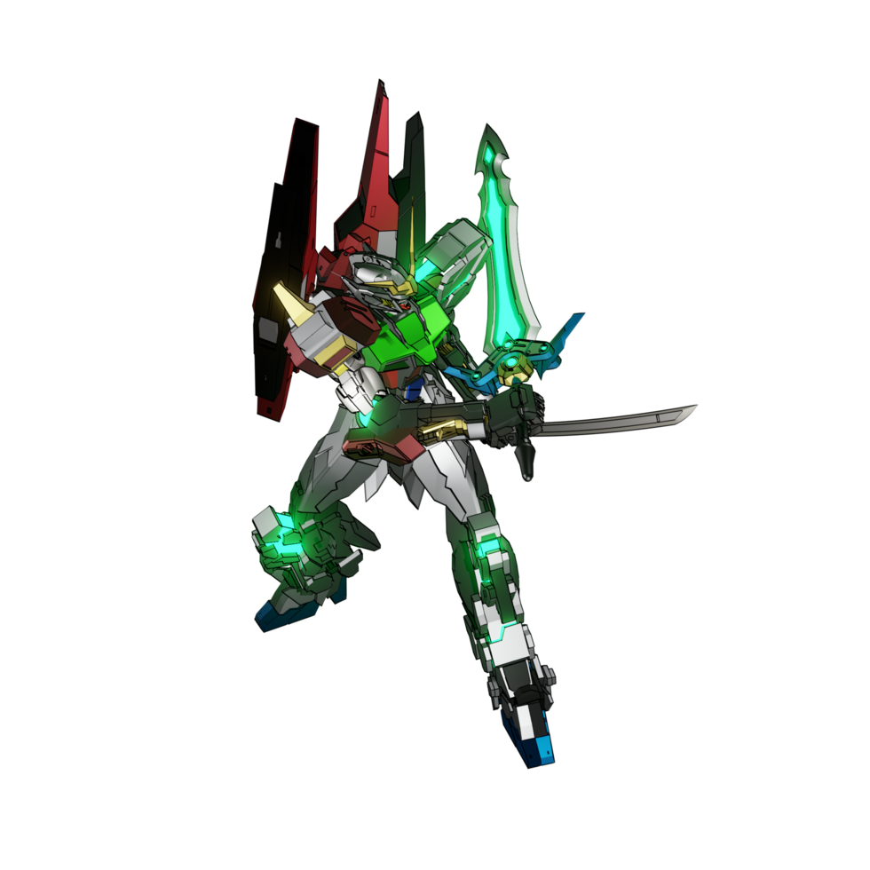 Mecha attack pose png