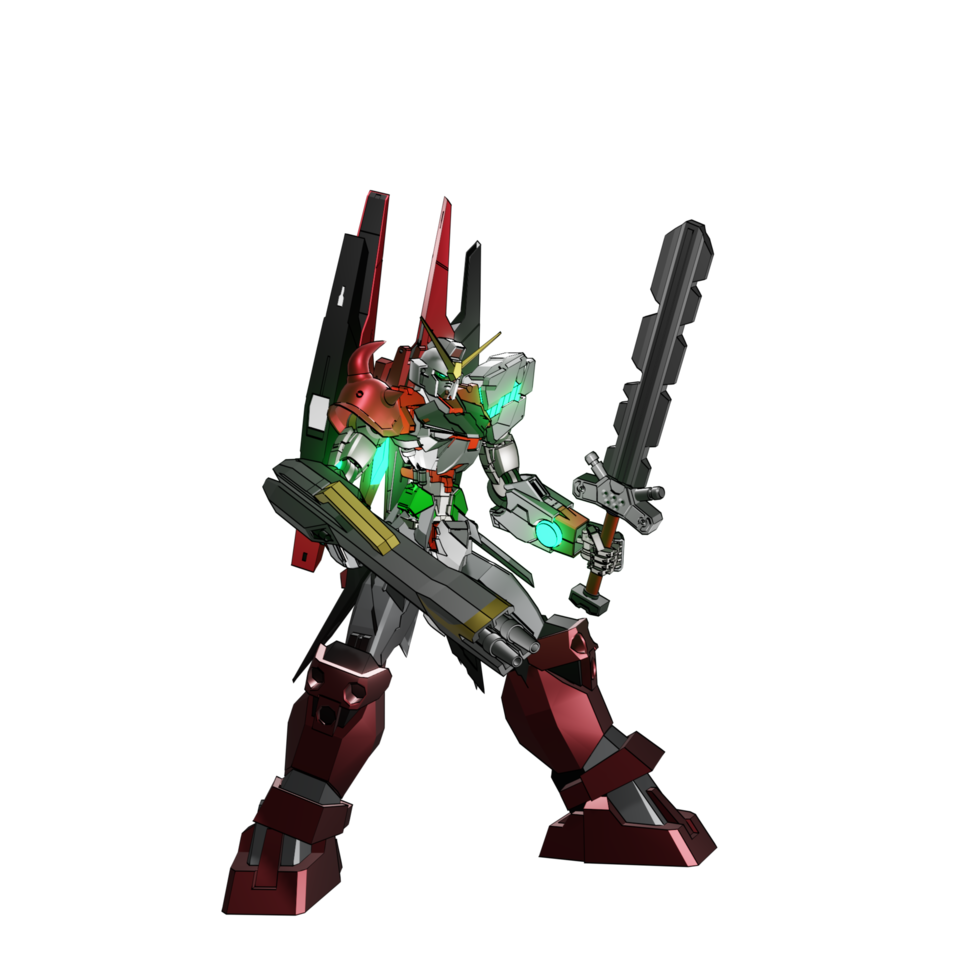 Mecha attack pose png