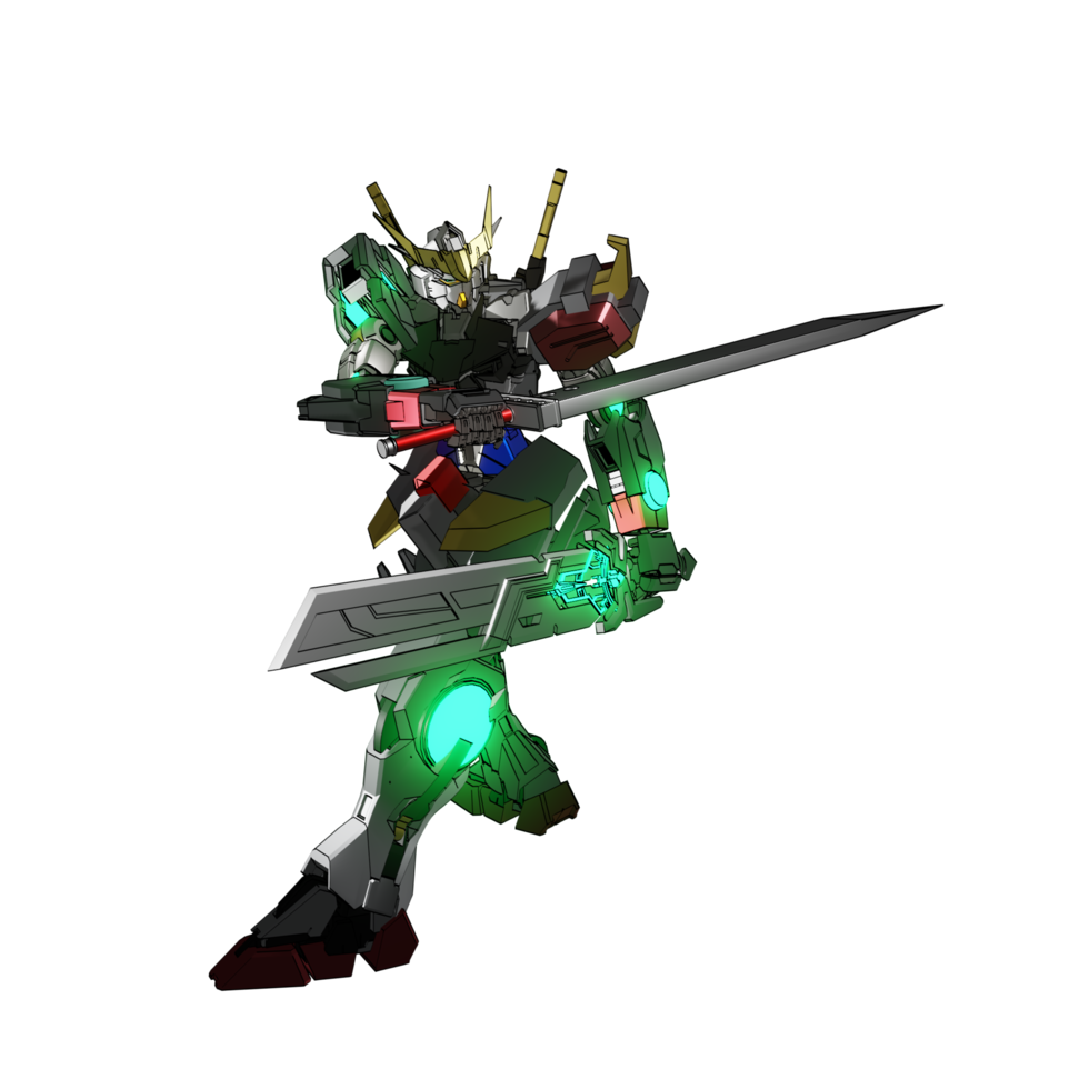 Robot attack pose png